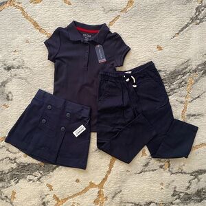 Girl Navy Blue new uniform lot 6-7